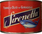 Tuniak v slnečnicovom oleji 1,73 kg plech. SIRENETTA