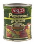 Grilovaná paprika plátky v slnečnic. oleji 1 kg plech. ARCO